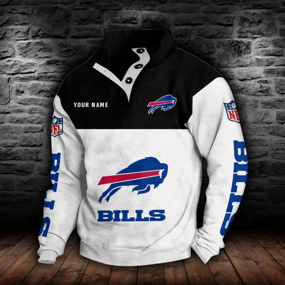 Buffalo Bills New Personalized Colorful Stand Collar Sweatshirt  AZBTSCSW000004