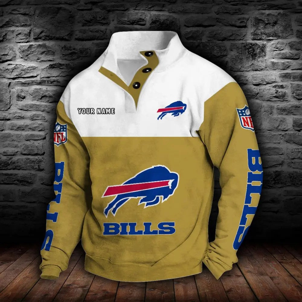 Buffalo Bills New Personalized Colorful Stand Collar Sweatshirt  AZBTSCSW000004