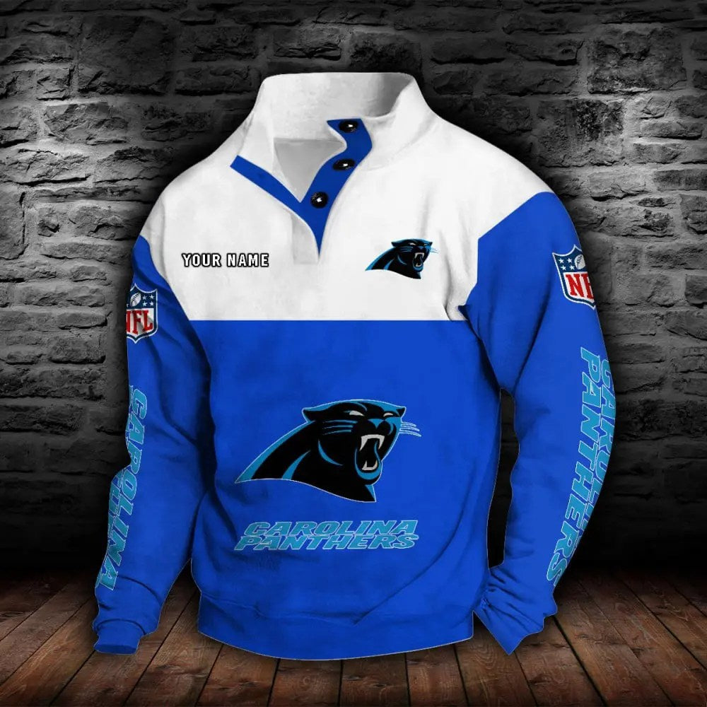 Carolina Panthers New Personalized Colorful Stand Collar Sweatshirt  AZBTSCSW000005