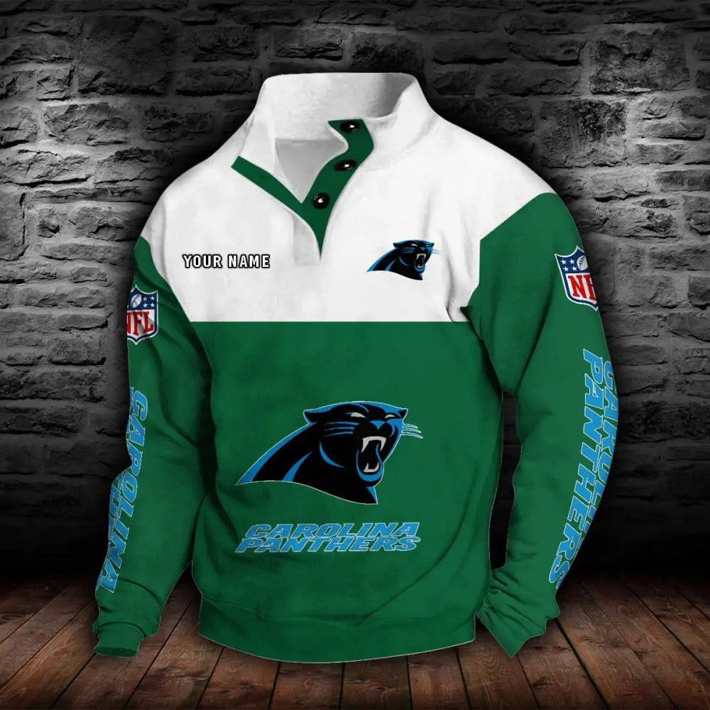 Carolina Panthers New Personalized Colorful Stand Collar Sweatshirt  AZBTSCSW000005