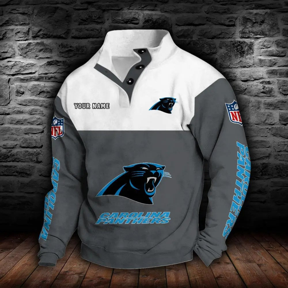 Carolina Panthers New Personalized Colorful Stand Collar Sweatshirt  AZBTSCSW000005