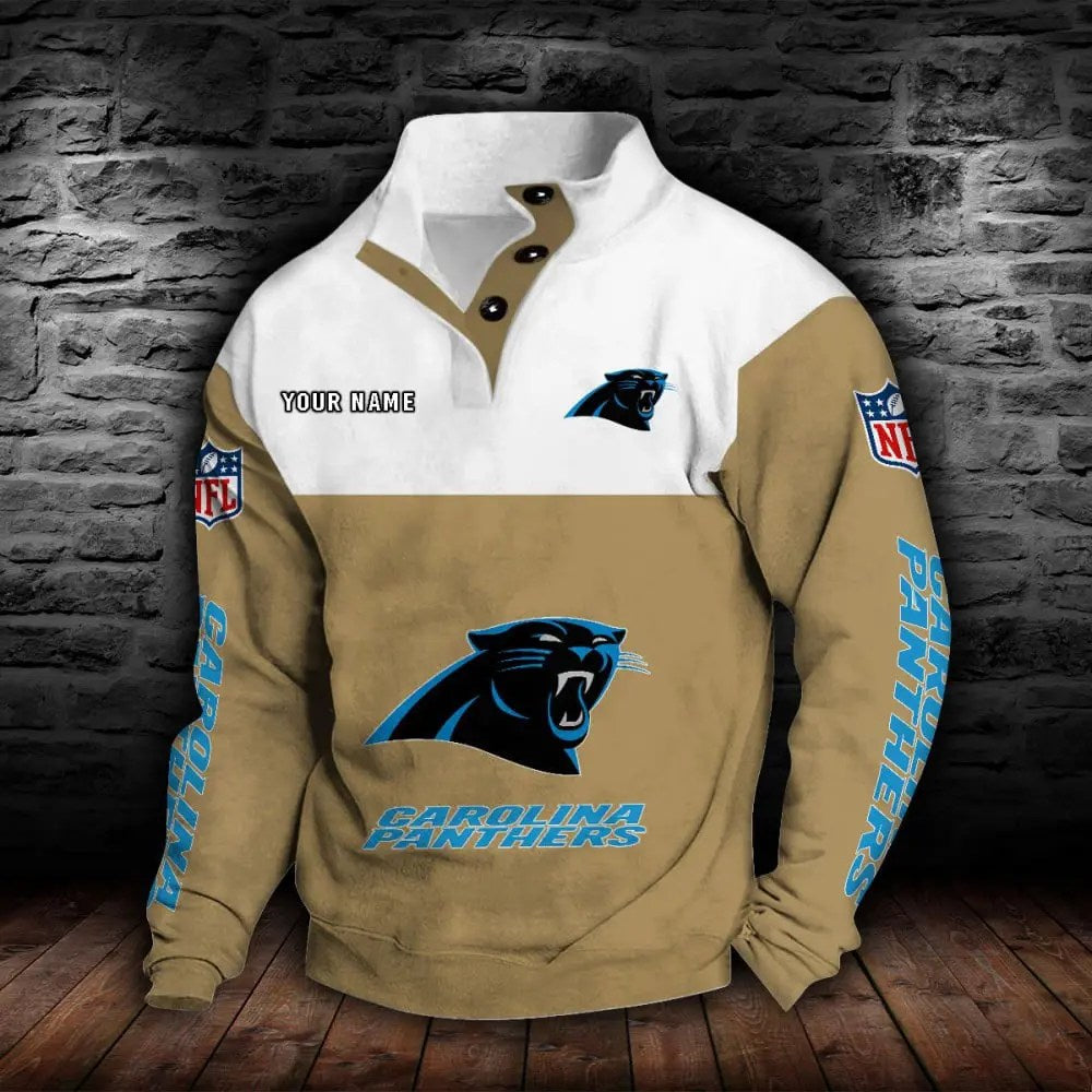 Carolina Panthers New Personalized Colorful Stand Collar Sweatshirt  AZBTSCSW000005