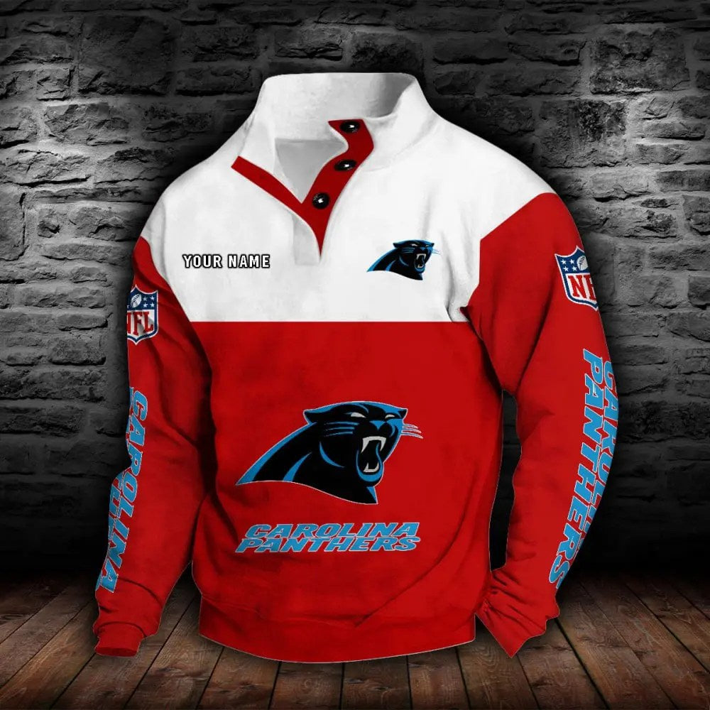 Carolina Panthers New Personalized Colorful Stand Collar Sweatshirt  AZBTSCSW000005