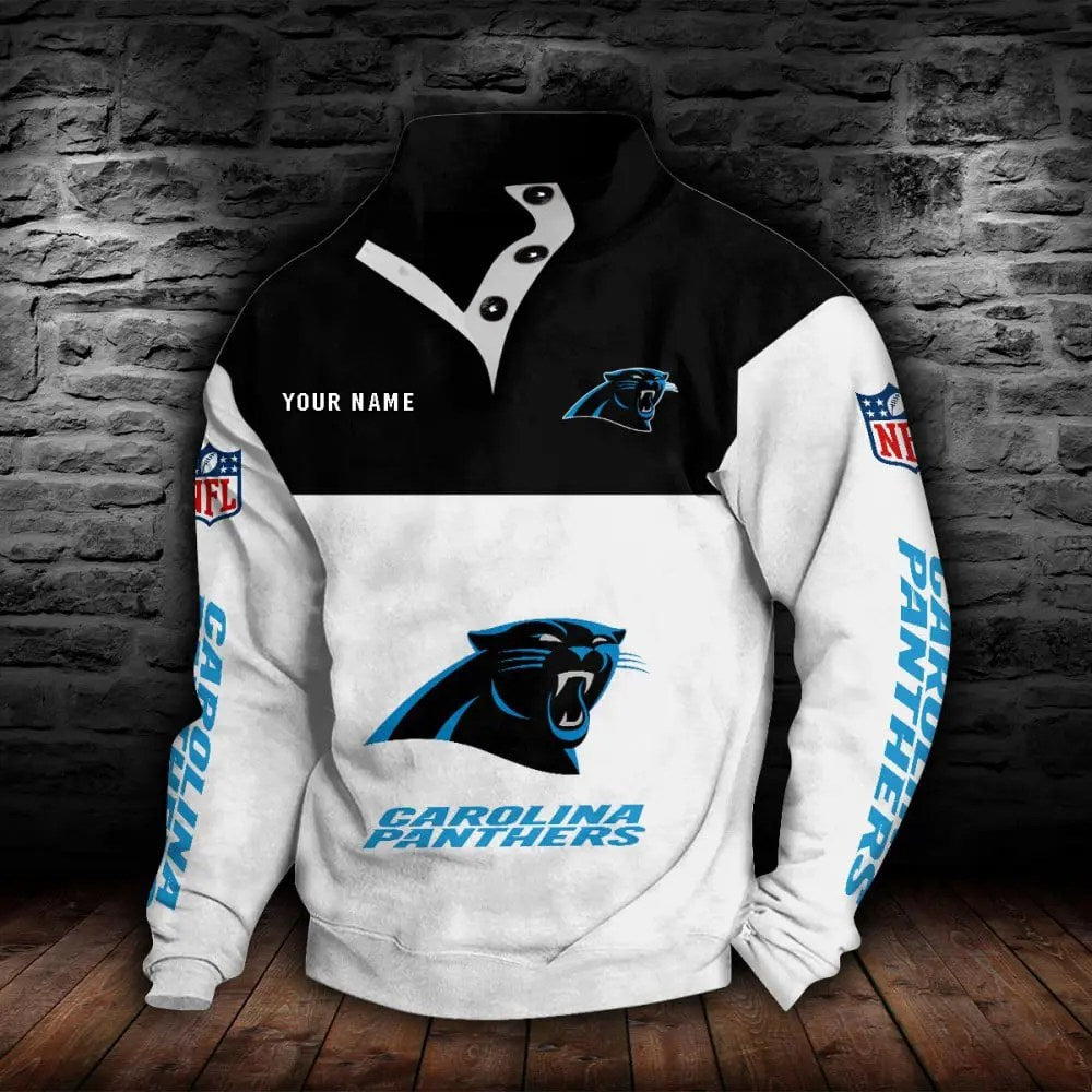 Carolina Panthers New Personalized Colorful Stand Collar Sweatshirt  AZBTSCSW000005