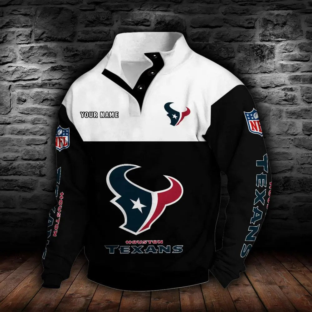 Houston Texans New Personalized Colorful Stand Collar Sweatshirt  AZBTSCSW000012