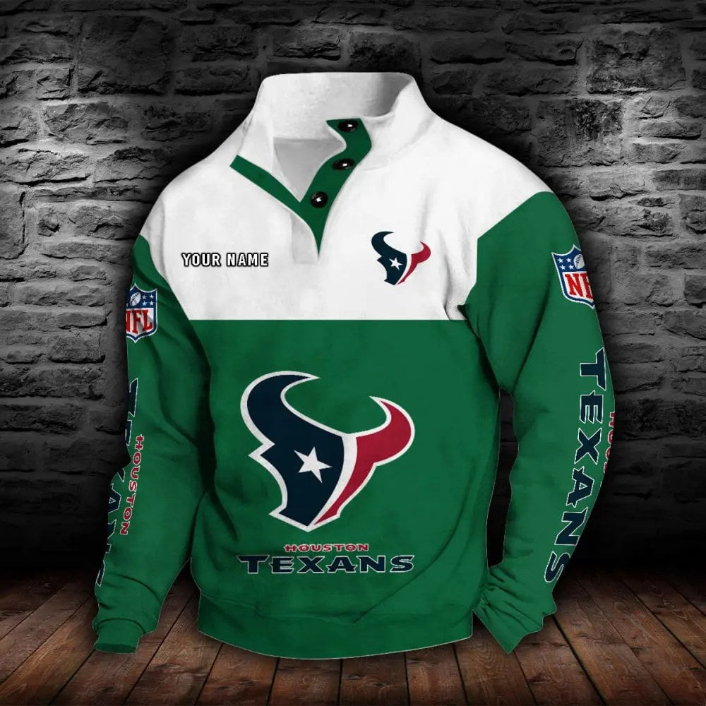 Houston Texans New Personalized Colorful Stand Collar Sweatshirt  AZBTSCSW000012