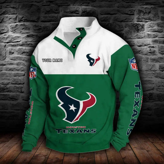 Houston Texans New Personalized Colorful Stand Collar Sweatshirt  AZBTSCSW000012