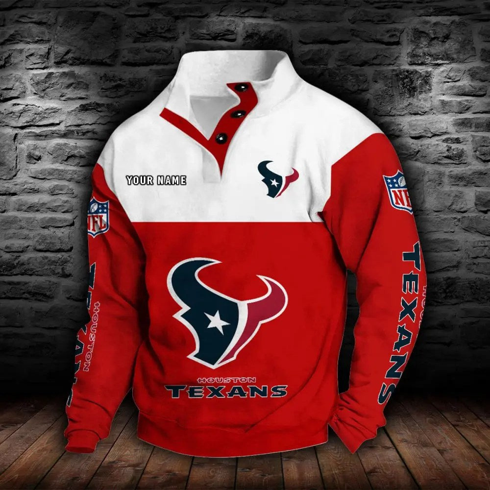 Houston Texans New Personalized Colorful Stand Collar Sweatshirt  AZBTSCSW000012