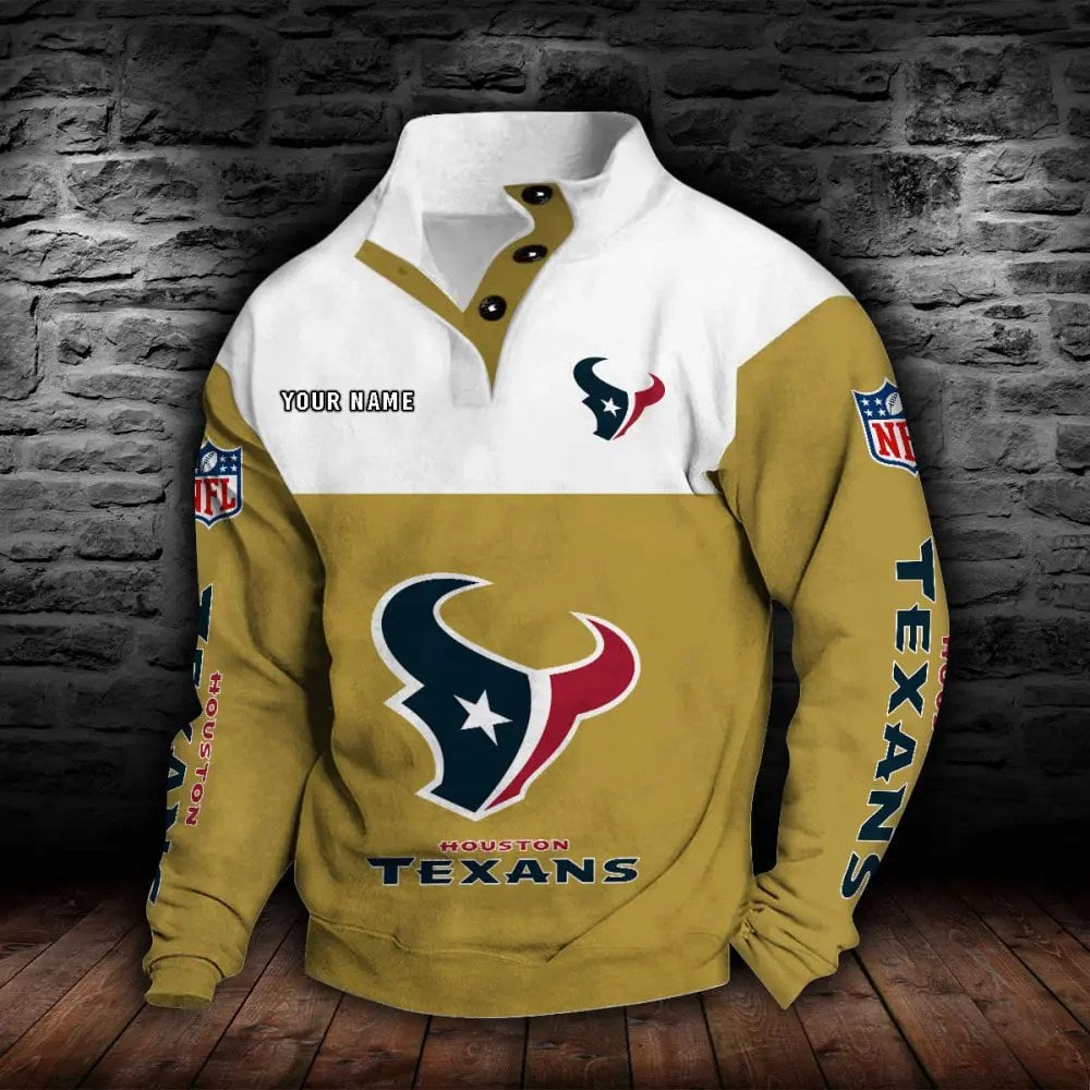 Houston Texans New Personalized Colorful Stand Collar Sweatshirt  AZBTSCSW000012