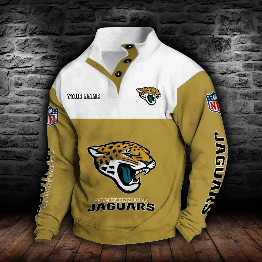 Jacksonville Jaguars New Personalized Colorful Stand Collar Sweatshirt  AZBTSCSW000014