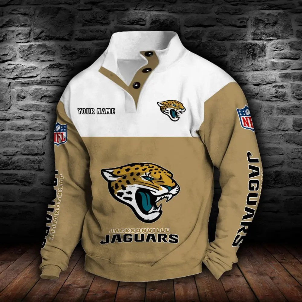 Jacksonville Jaguars New Personalized Colorful Stand Collar Sweatshirt  AZBTSCSW000014