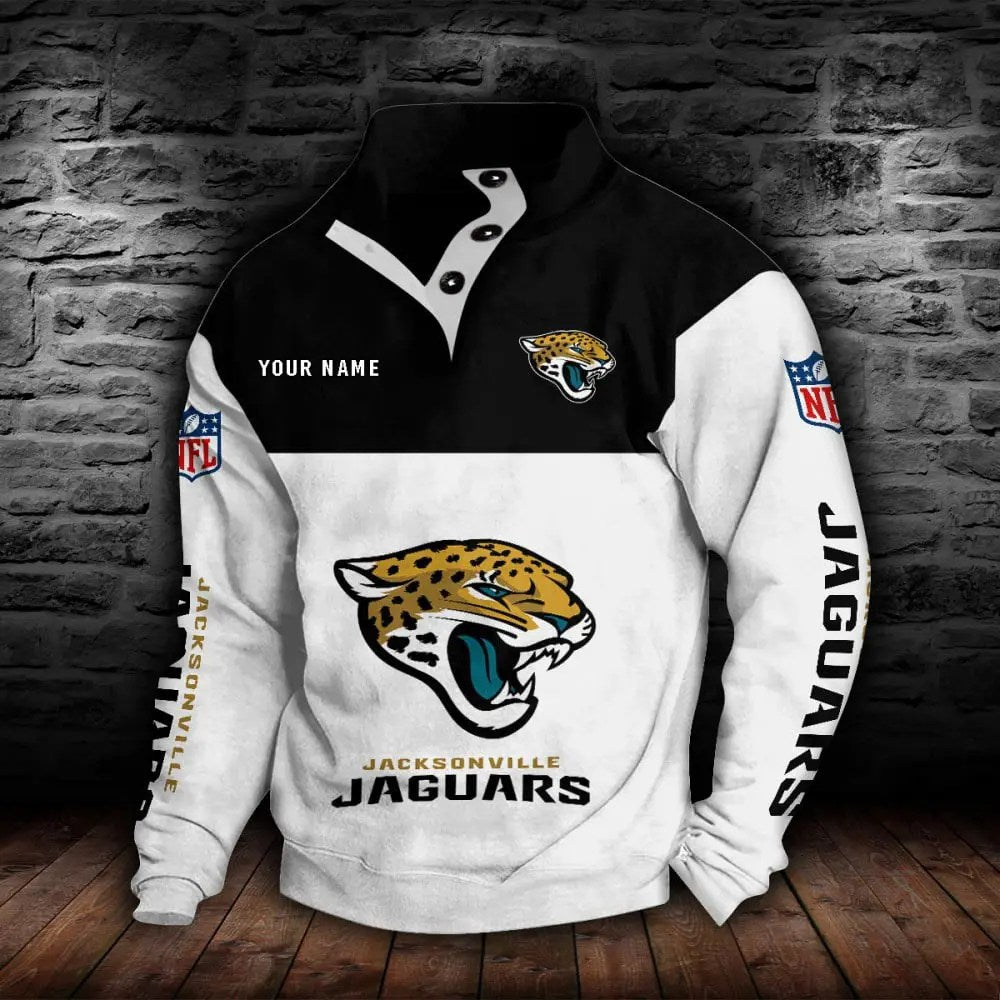 Jacksonville Jaguars New Personalized Colorful Stand Collar Sweatshirt  AZBTSCSW000014