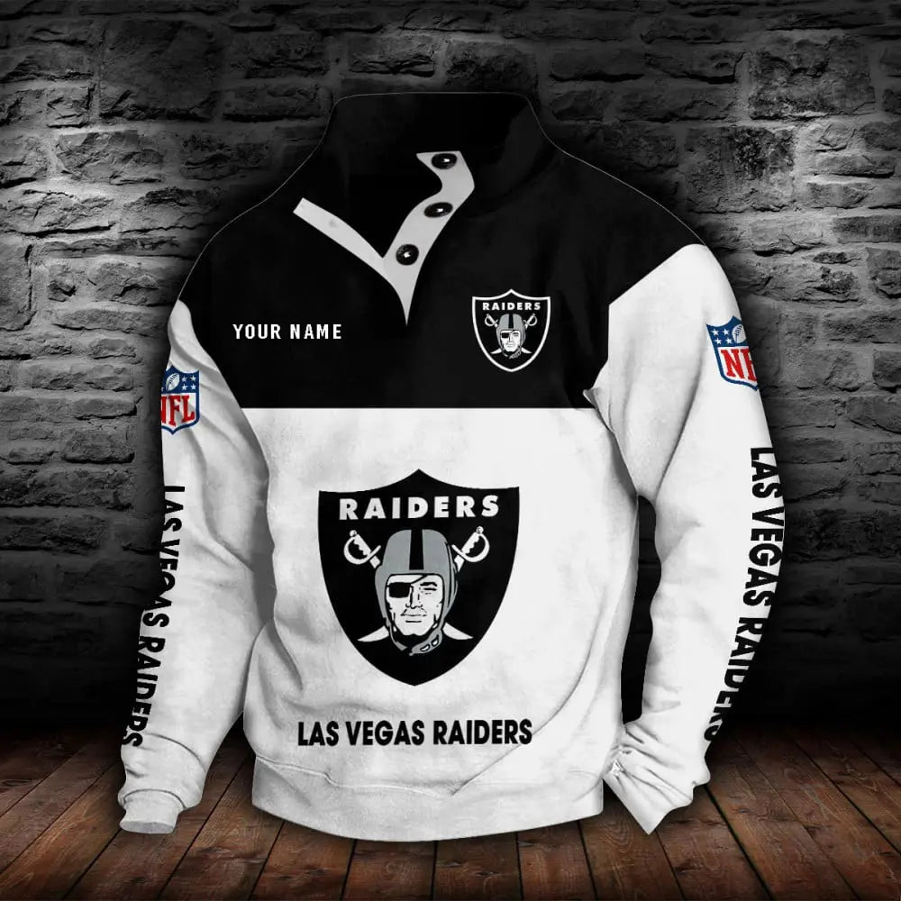 Las Vegas Raiders New Personalized Colorful Stand Collar Sweatshirt  AZBTSCSW000016