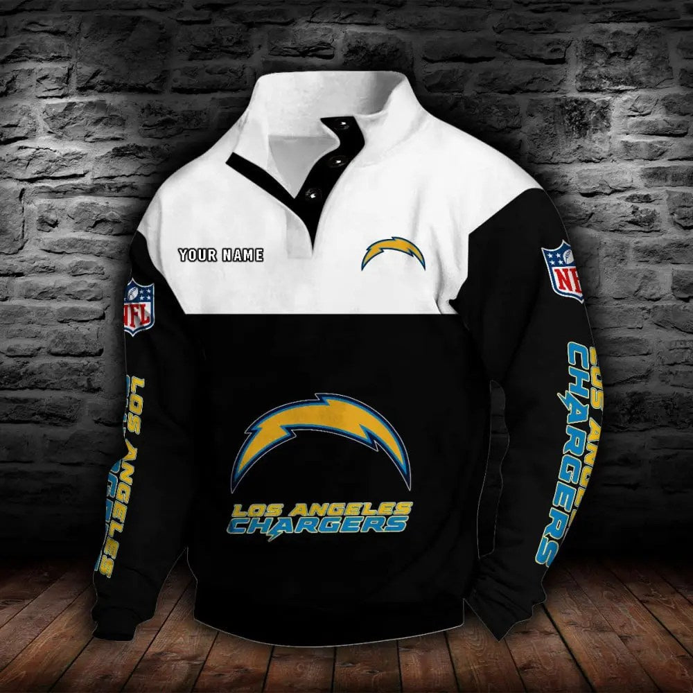 Los Angeles Chargers New Personalized Colorful Stand Collar Sweatshirt  AZBTSCSW000018