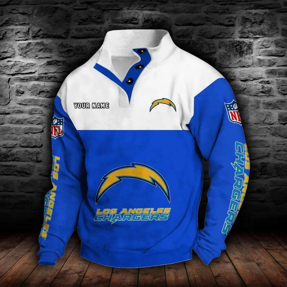 Los Angeles Chargers New Personalized Colorful Stand Collar Sweatshirt  AZBTSCSW000018