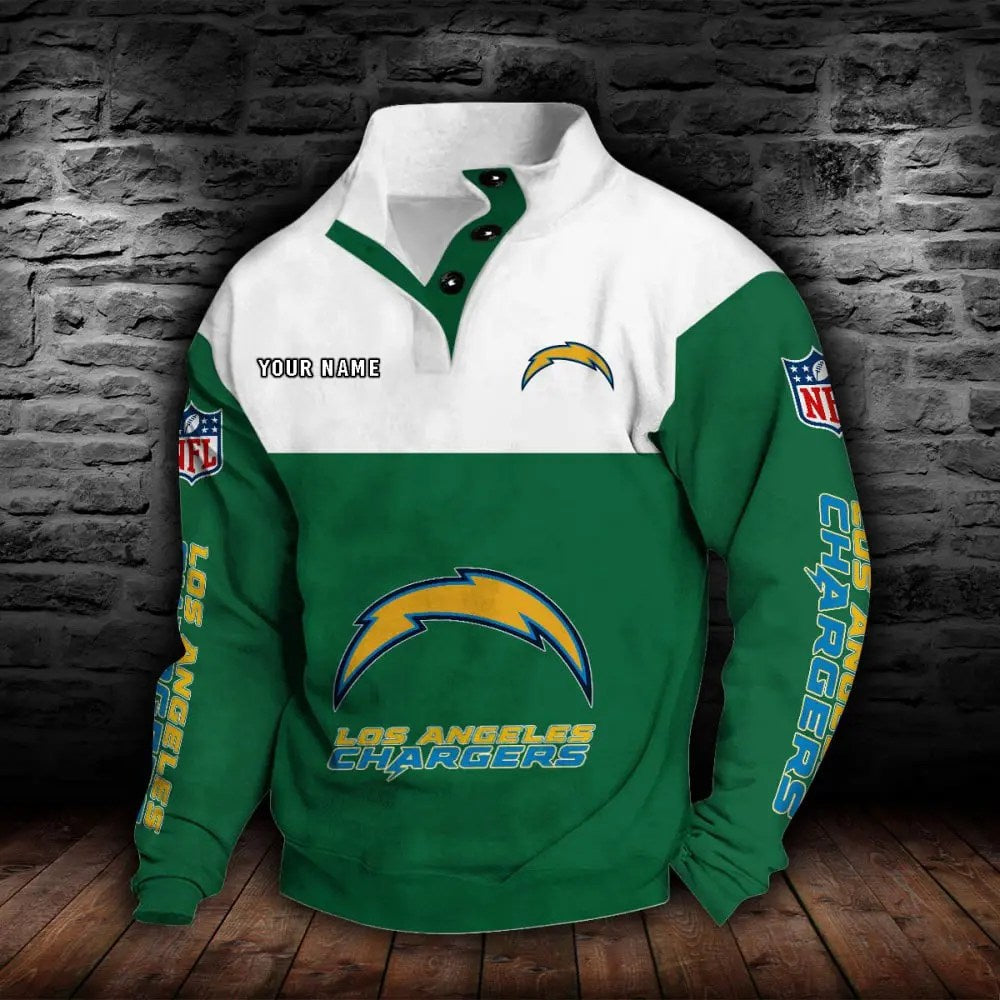 Los Angeles Chargers New Personalized Colorful Stand Collar Sweatshirt  AZBTSCSW000018