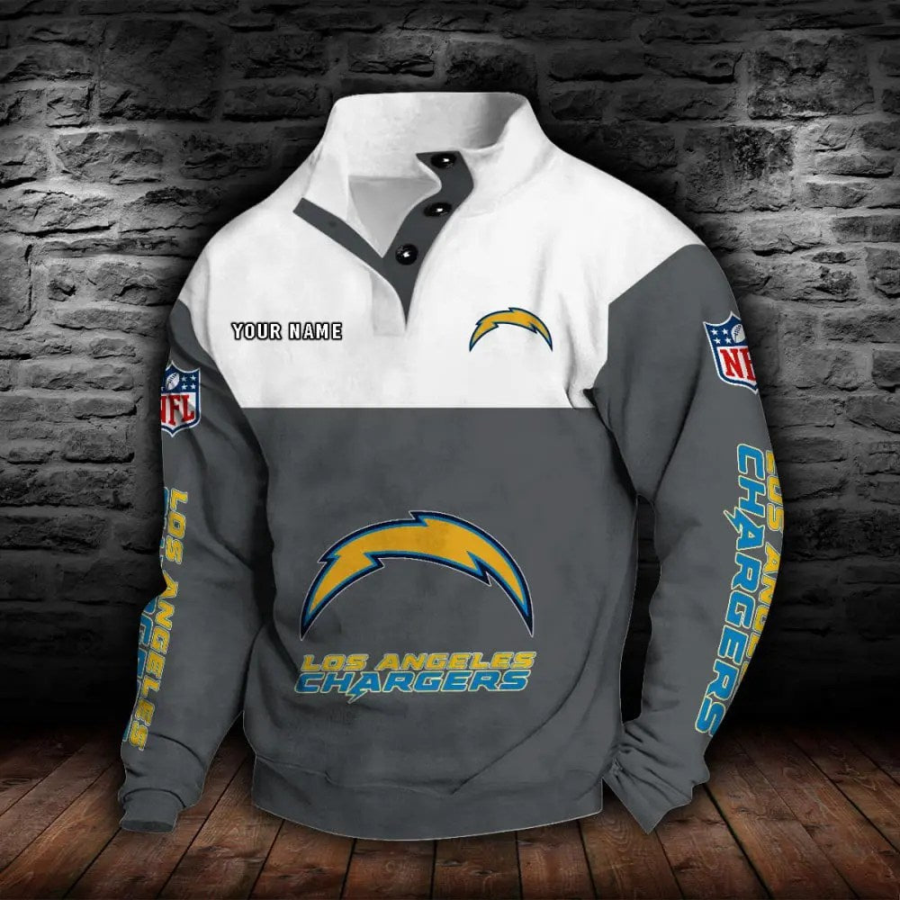 Los Angeles Chargers New Personalized Colorful Stand Collar Sweatshirt  AZBTSCSW000018
