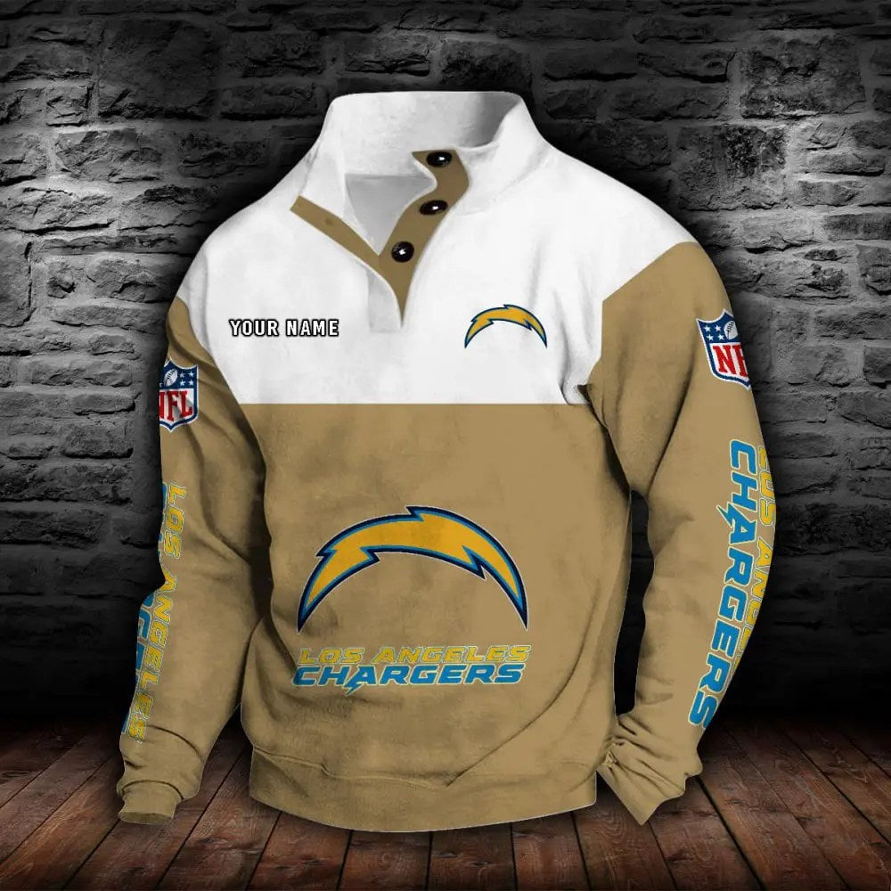Los Angeles Chargers New Personalized Colorful Stand Collar Sweatshirt  AZBTSCSW000018