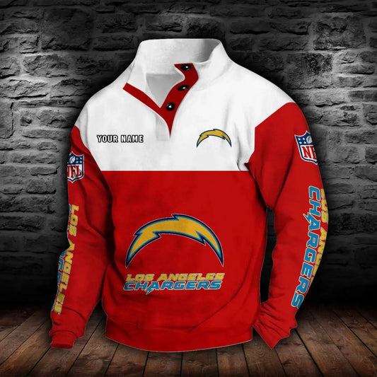 Los Angeles Chargers New Personalized Colorful Stand Collar Sweatshirt  AZBTSCSW000018