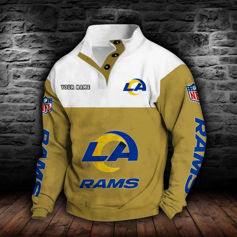 Los Angeles Rams New Personalized Colorful Stand Collar Sweatshirt  AZBTSCSW000017