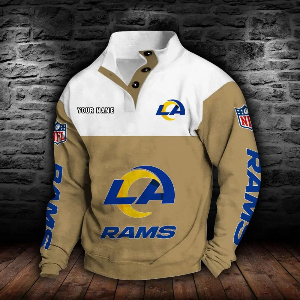 Los Angeles Rams New Personalized Colorful Stand Collar Sweatshirt  AZBTSCSW000017