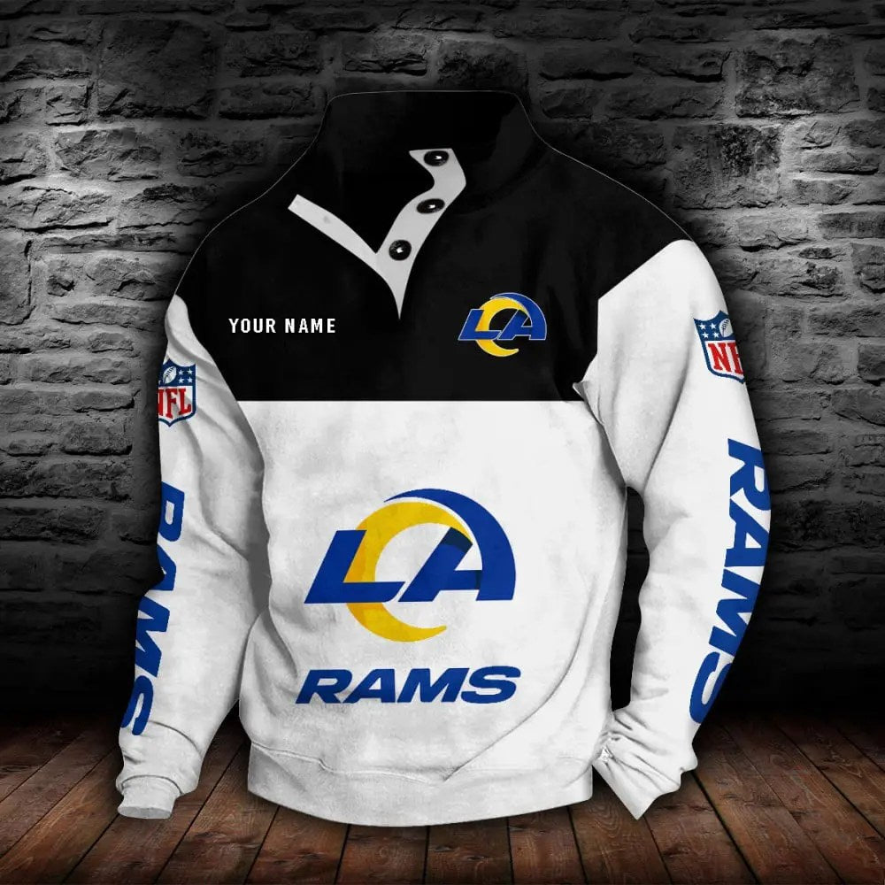 Los Angeles Rams New Personalized Colorful Stand Collar Sweatshirt  AZBTSCSW000017