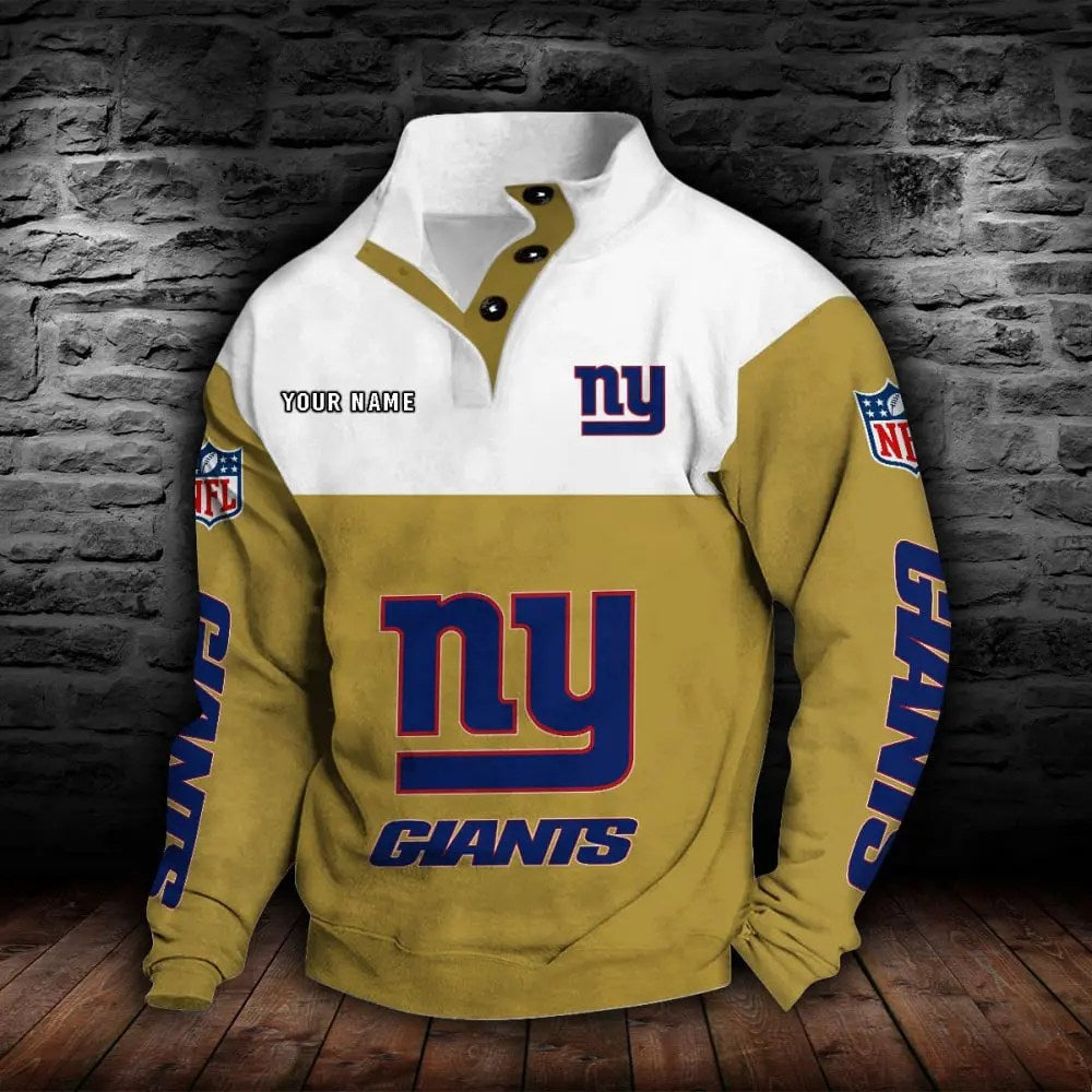 New York Giants New Personalized Colorful Stand Collar Sweatshirt  AZBTSCSW000023