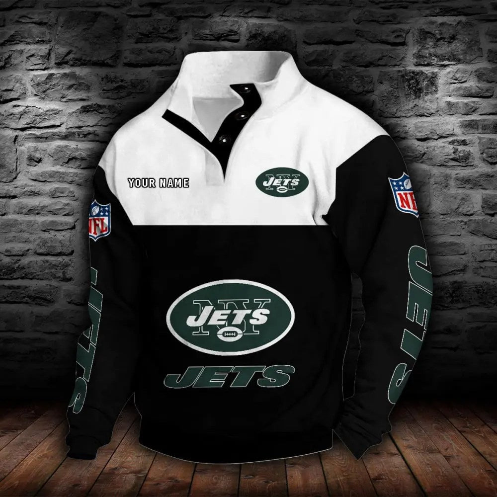 New York Jets New Personalized Colorful Stand Collar Sweatshirt  AZBTSCSW000024