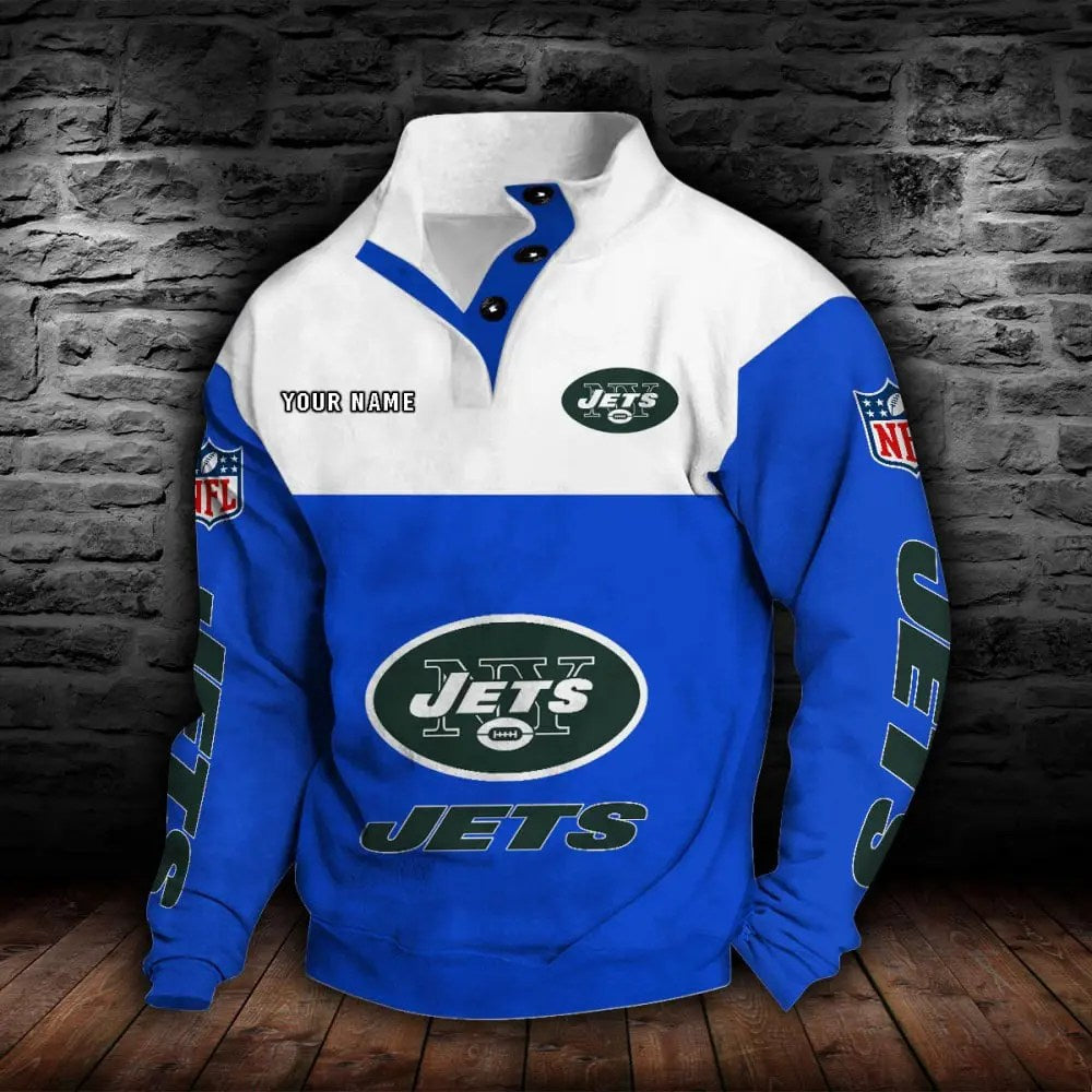 New York Jets New Personalized Colorful Stand Collar Sweatshirt  AZBTSCSW000024