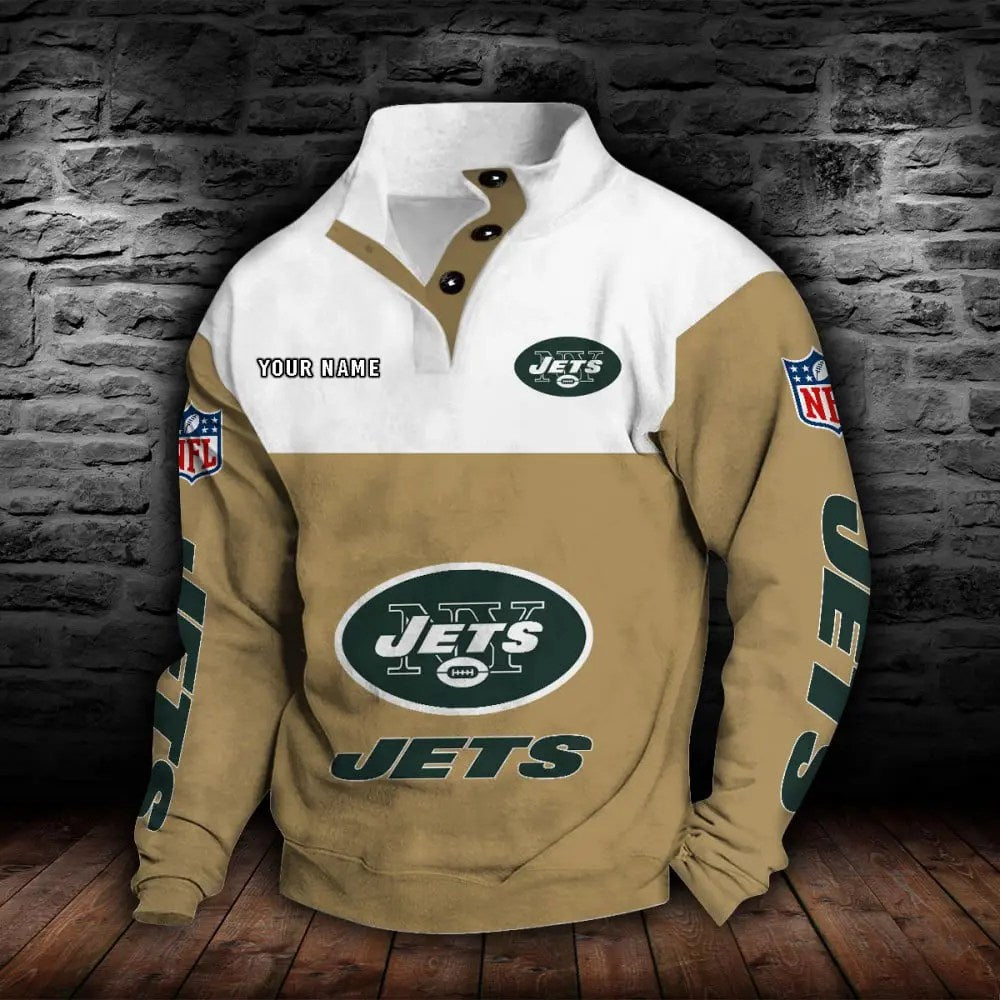 New York Jets New Personalized Colorful Stand Collar Sweatshirt  AZBTSCSW000024