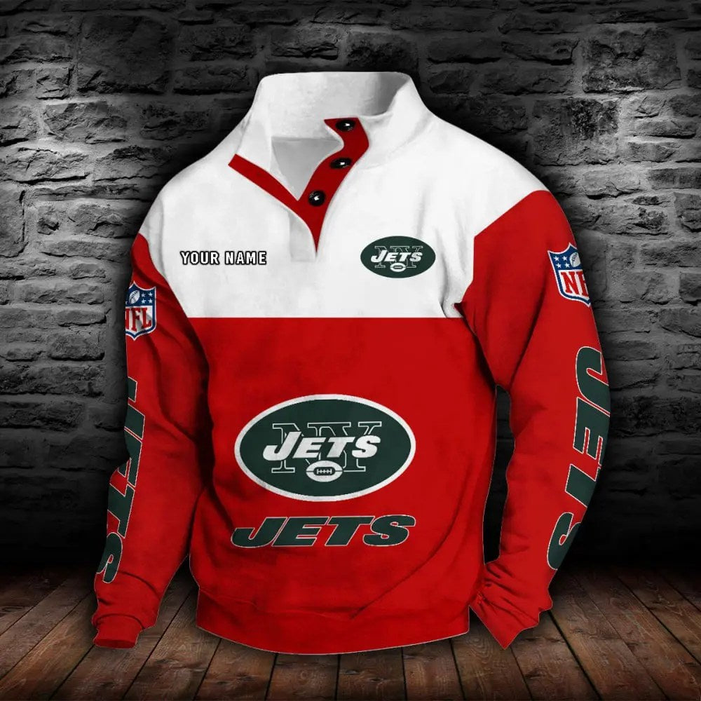 New York Jets New Personalized Colorful Stand Collar Sweatshirt  AZBTSCSW000024