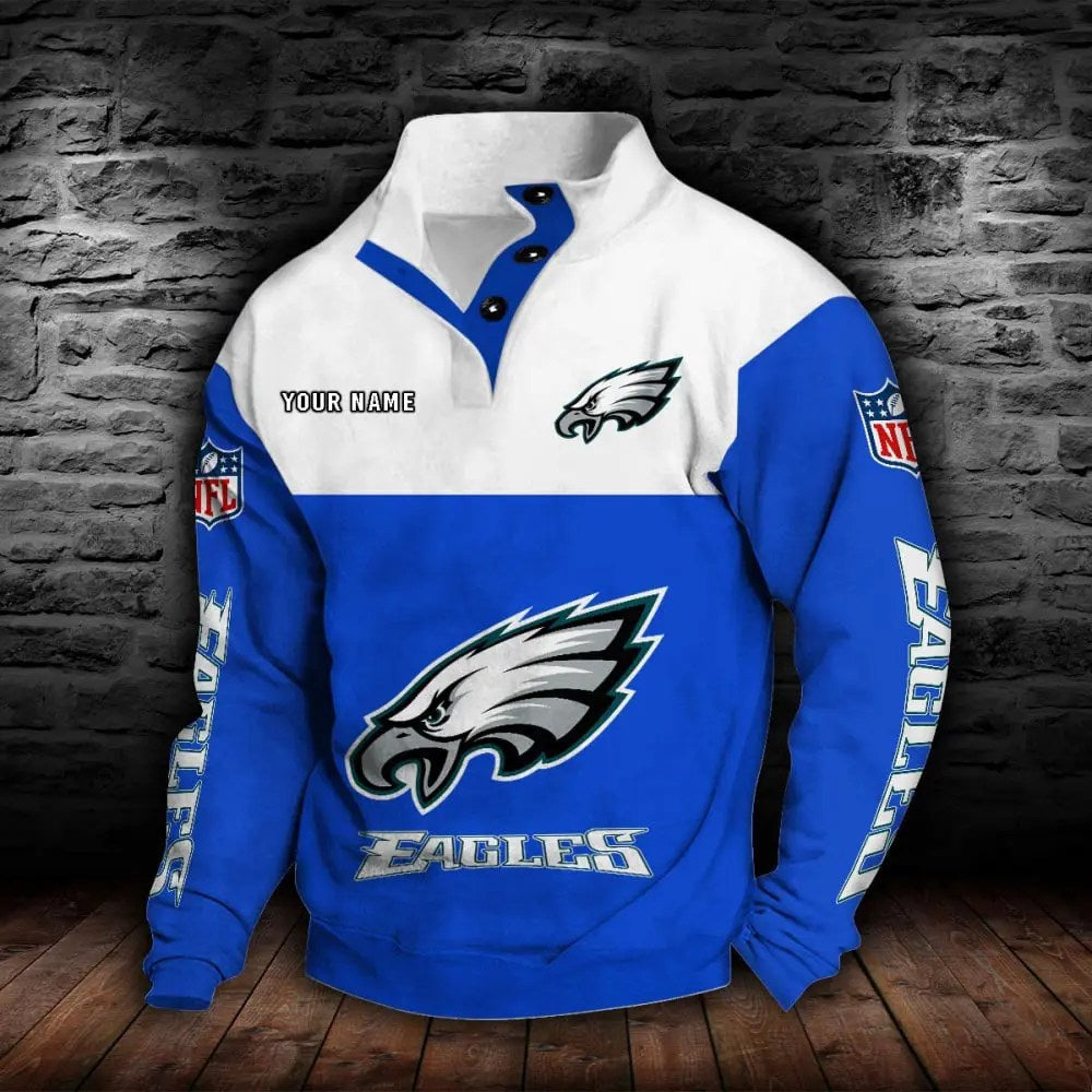 Philadelphia Eagles New Personalized Colorful Stand Collar Sweatshirt  AZBTSCSW000025