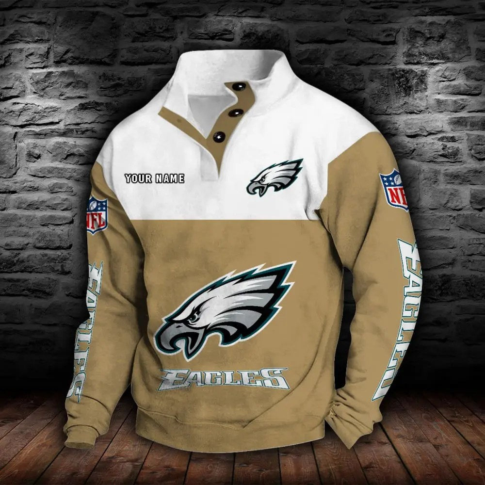 Philadelphia Eagles New Personalized Colorful Stand Collar Sweatshirt  AZBTSCSW000025