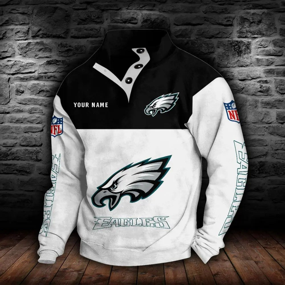 Philadelphia Eagles New Personalized Colorful Stand Collar Sweatshirt  AZBTSCSW000025