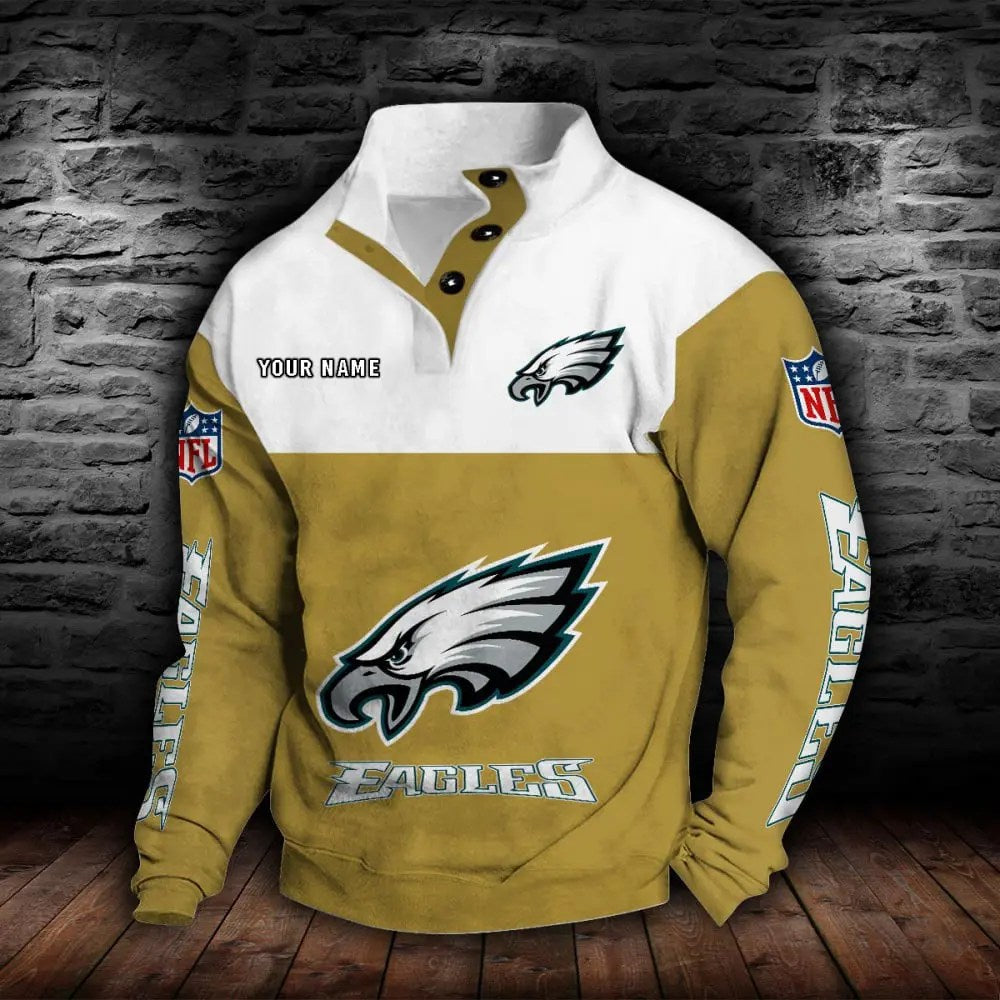 Philadelphia Eagles New Personalized Colorful Stand Collar Sweatshirt  AZBTSCSW000025