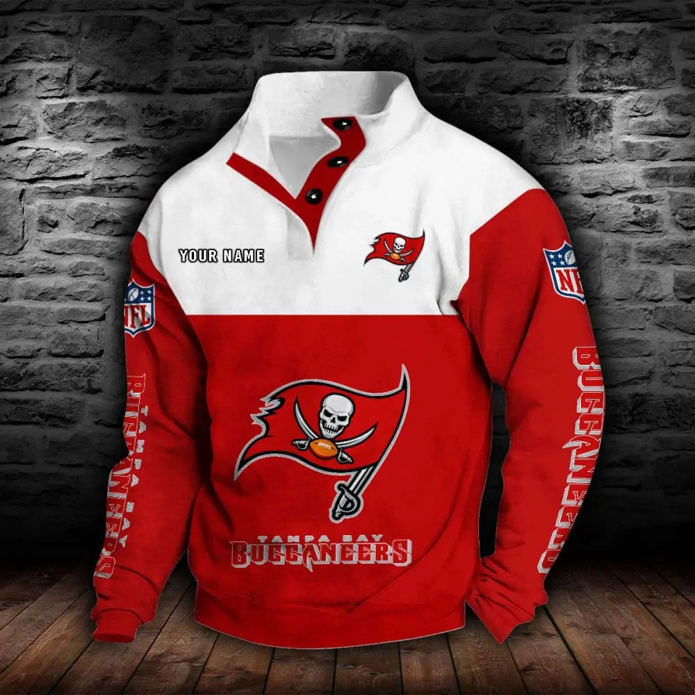 Tampa Bay Buccaneers New Personalized Colorful Stand Collar Sweatshirt  AZBTSCSW000029