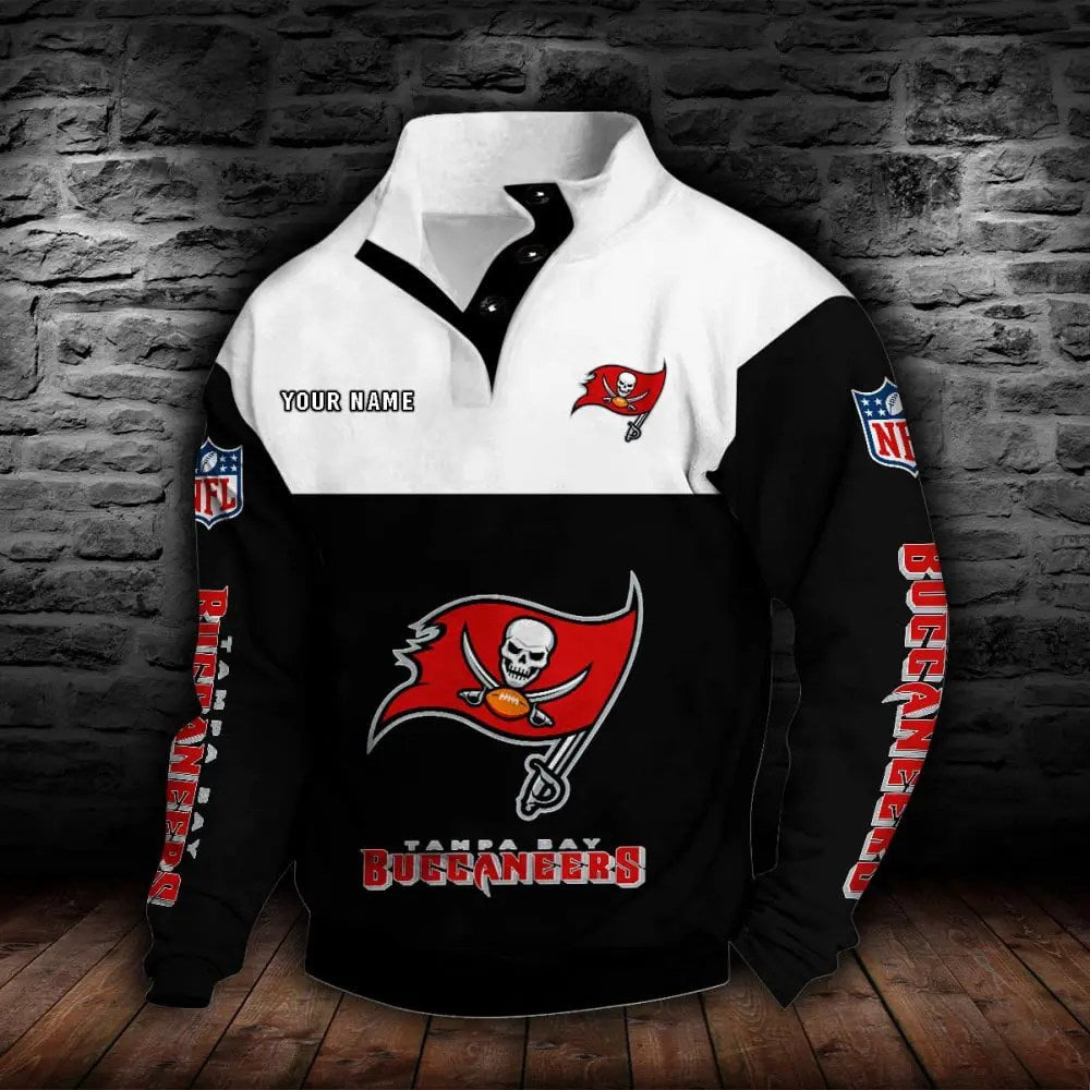 Tampa Bay Buccaneers New Personalized Colorful Stand Collar Sweatshirt  AZBTSCSW000029