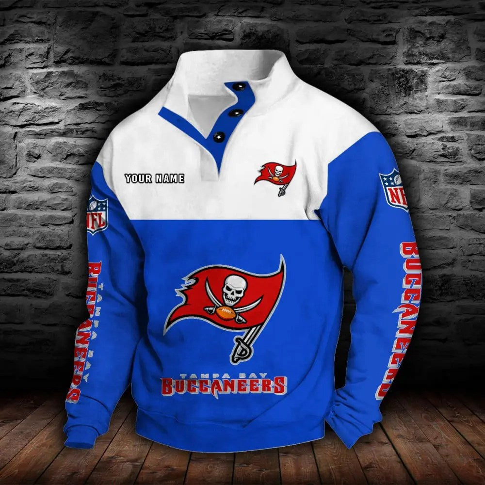 Tampa Bay Buccaneers New Personalized Colorful Stand Collar Sweatshirt  AZBTSCSW000029