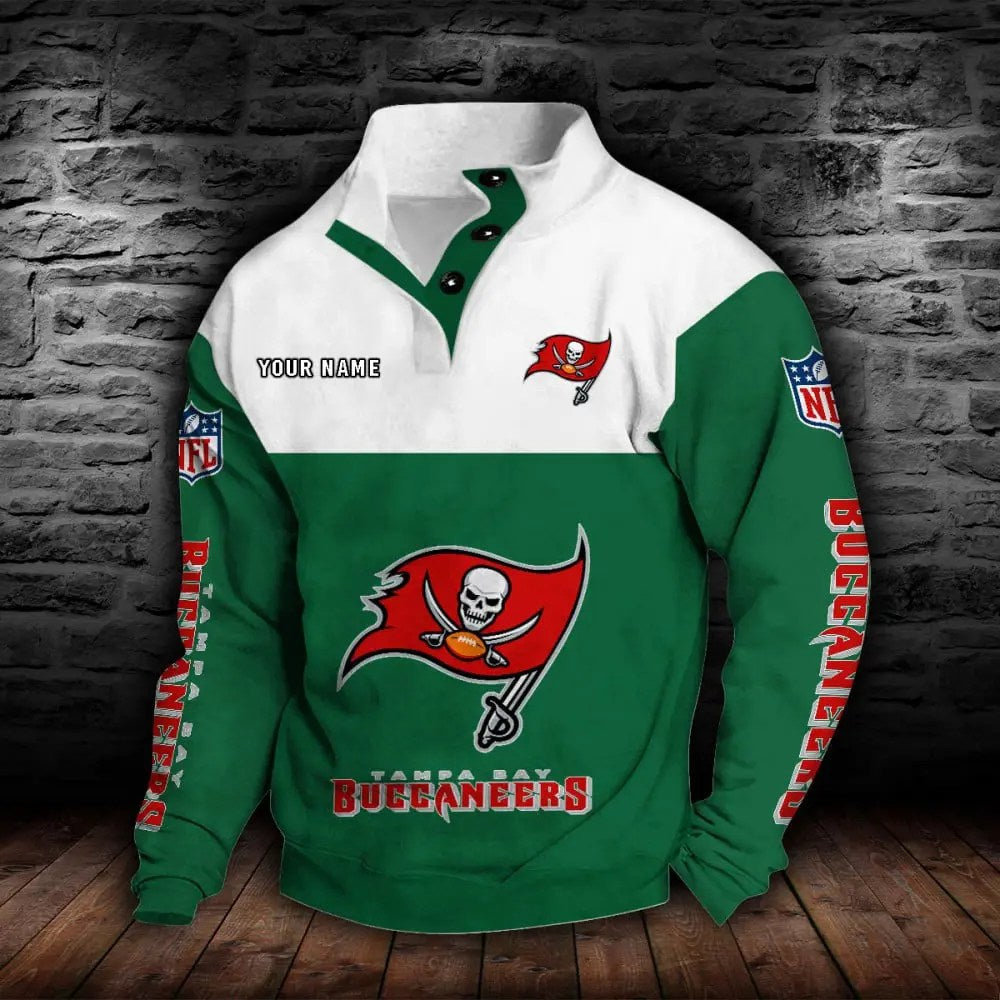 Tampa Bay Buccaneers New Personalized Colorful Stand Collar Sweatshirt  AZBTSCSW000029