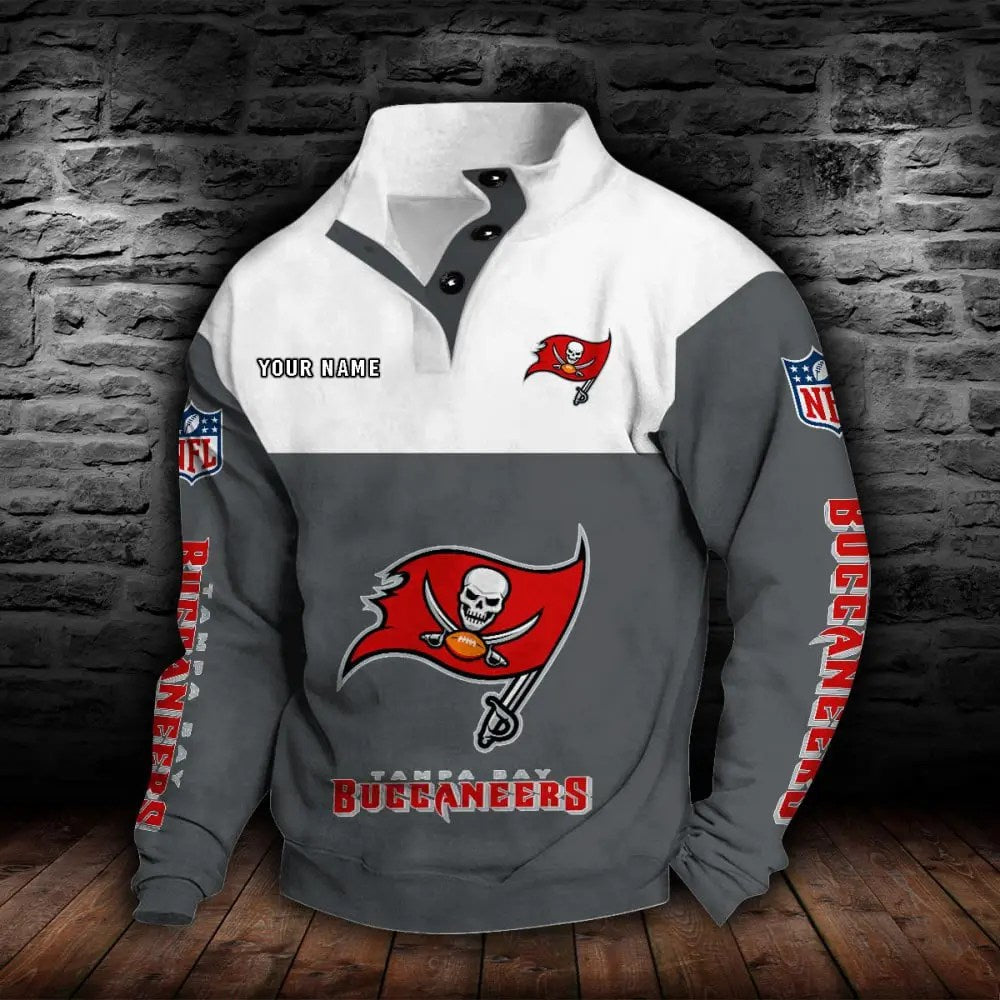 Tampa Bay Buccaneers New Personalized Colorful Stand Collar Sweatshirt  AZBTSCSW000029