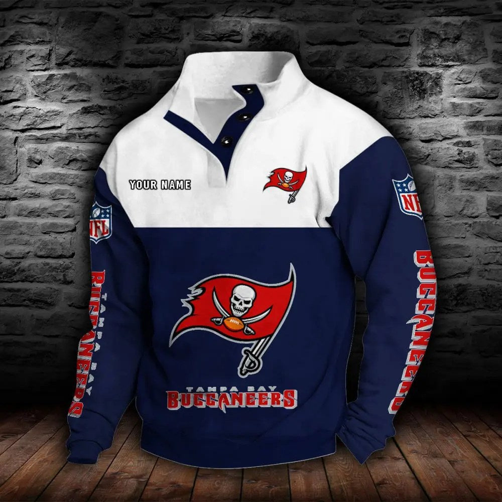 Tampa Bay Buccaneers New Personalized Colorful Stand Collar Sweatshirt  AZBTSCSW000029