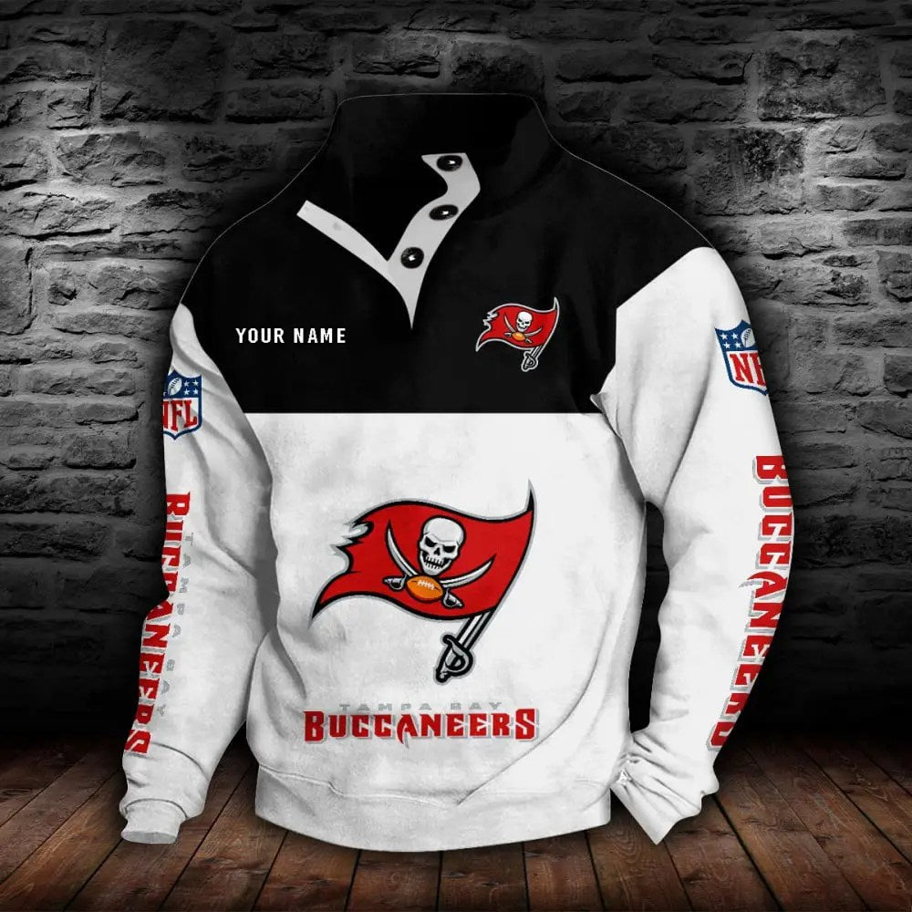 Tampa Bay Buccaneers New Personalized Colorful Stand Collar Sweatshirt  AZBTSCSW000029