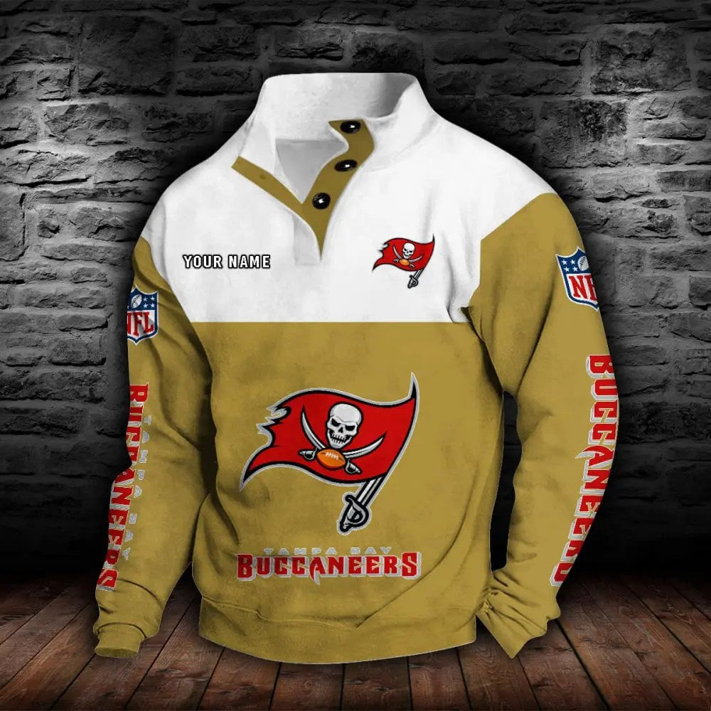 Tampa Bay Buccaneers New Personalized Colorful Stand Collar Sweatshirt  AZBTSCSW000029