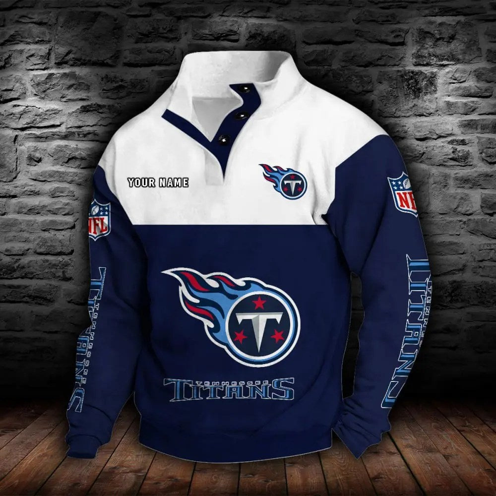 Tennessee Titans New Personalized Colorful Stand Collar Sweatshirt  AZBTSCSW000030