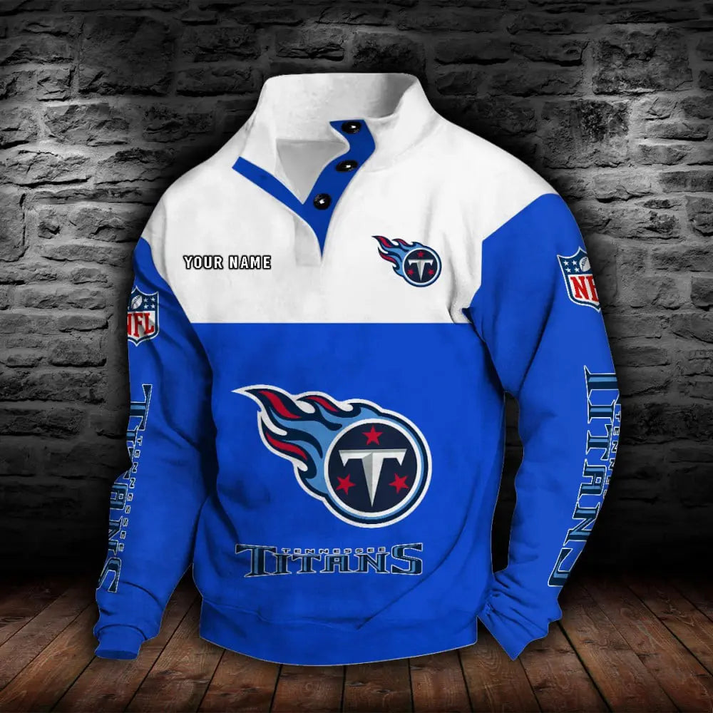 Tennessee Titans New Personalized Colorful Stand Collar Sweatshirt  AZBTSCSW000030