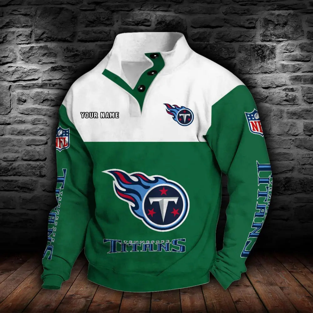 Tennessee Titans New Personalized Colorful Stand Collar Sweatshirt  AZBTSCSW000030