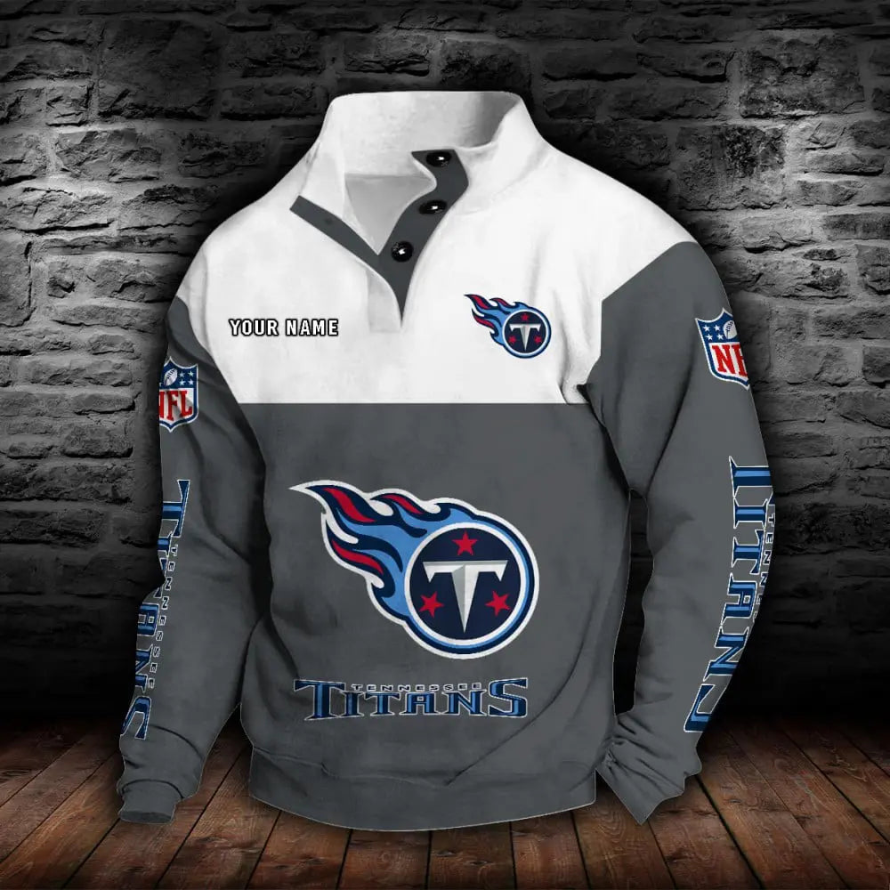 Tennessee Titans New Personalized Colorful Stand Collar Sweatshirt  AZBTSCSW000030