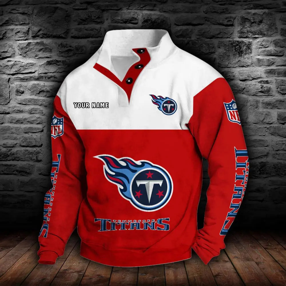 Tennessee Titans New Personalized Colorful Stand Collar Sweatshirt  AZBTSCSW000030
