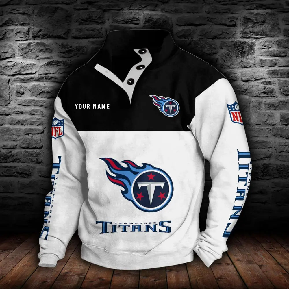 Tennessee Titans New Personalized Colorful Stand Collar Sweatshirt  AZBTSCSW000030