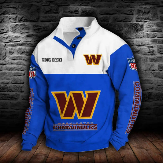 Washington Commanders New Personalized Colorful Stand Collar Sweatshirt  AZBTSCSW000031